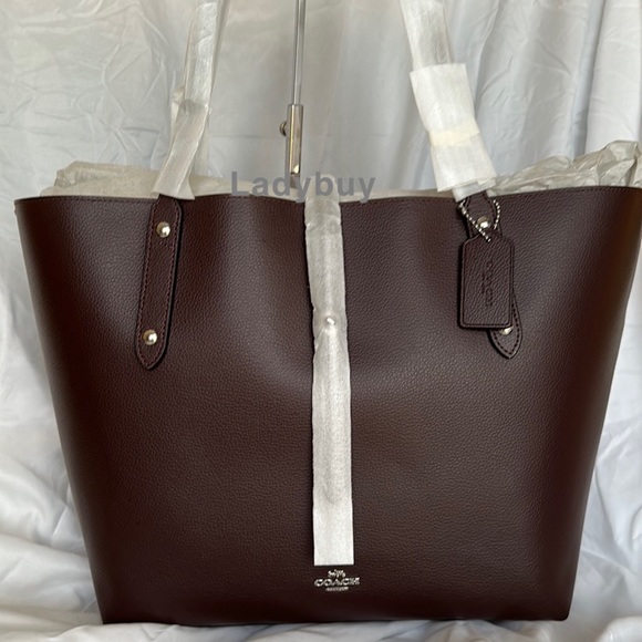 ❇️NWT coach market tote in Polished pebble leather - Picture 5 of 11
